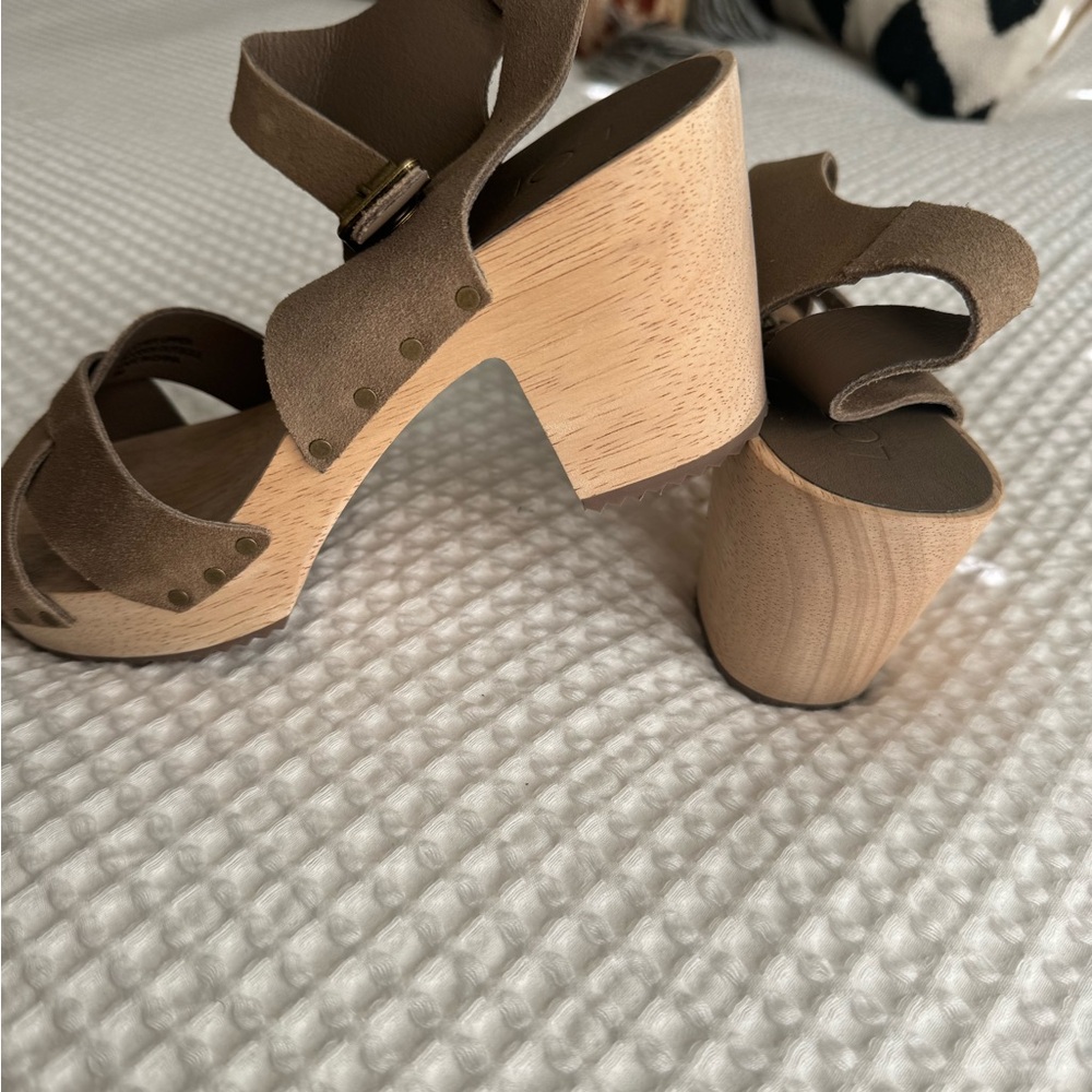 Taupe sandals by LOFT